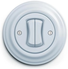 Kliklap - retro kettős kapcsoló kerettel, kék