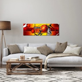 Kép - Az emberiség festménye (órával) (90x30 cm)