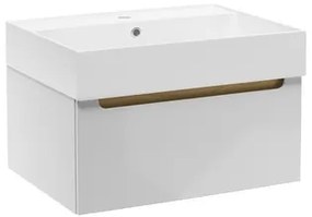 Naturel Stilla Fürdőszobaszekrény mosdóval 60x30x45 cm fehér STILLAD06007U2