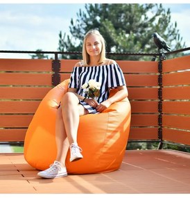 EMI Körte alakú narancssárga műbőr babzsákfotel
