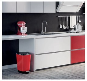 Piros műanyag pedálos szemetes 35 l Chic Bin – KIS