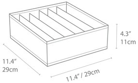 Drawer bézs rekeszes fiókrendszerező, 29 x 11 cm - Bigso Box of Sweden
