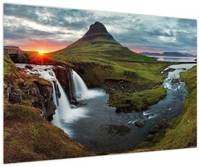 Kép - Kirkjufell naplementében (90x60 cm)