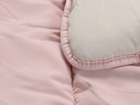 Egész évben használható steppelt paplan 140x200 cm üreges szálból, rózsaszín