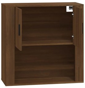barna tölgyszínű szerelt fa faliszekrény 80x33x80cm
