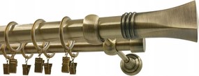 Fém Függönykarnis 25+19mm MIX Végválaszték Arany Antik 280cm galvanizált