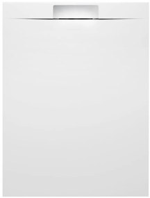 Zuhanytálca négyszögletes Polysan Kazuko 120x90 cm öntött márvány fehér 40340