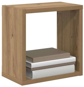 Fali Polcok 2 pcs kézműves tölgy 26 x 15 x 26 cm Faanyag