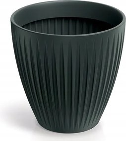 Virágtartó antracit betéttel Latia Rund Midl TLRO60M-466R