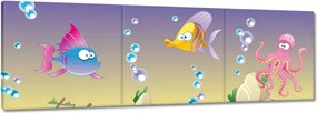 Vászonkép 150x50 A vidám halak csodálatos világa