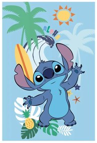 Disney Lilo és Stitch, A csillagkutya Summer polár takaró 100x150cm