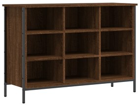 barna tölgyszínű szerelt fa cipősszekrény 100x35x70 cm