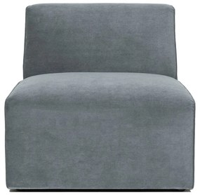 Szürke kordbársony kanapé modul (középső rész) Sting – Scandic