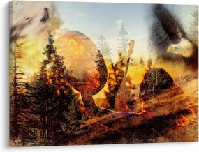Kép - Sámán motívum (70x50 cm)