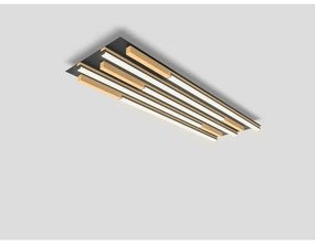 Wofi 9031-506L - PALERMO LED 57W 230V dimmelhető fa mennyezeti lámpa