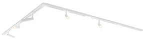 Modern sínrendszer 5 spotlámpával, fehér, 1 fázisú GU10 35mm - Iconic Jeana Luxe