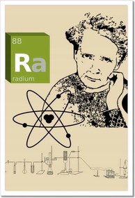 Poszterek keretben 40x60 Maria Skłodowska-Curie