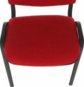 Irodai szék, piros, ISO NEW