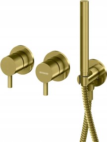 Kohlman kád- és zuhanycsaptelep Axel Brushed Gold arany QW260AGDB