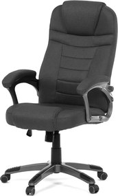 Irodai forgószék fekete szövet kárpitta, hintamechanizmussal, KA-C713 BK2