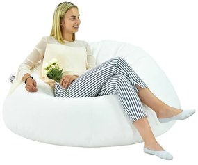 EMI fehér színű műbőr babzsákfotel