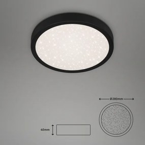 Briloner 3048-015 - LED Mennyezeti lámpa RUNA LED/18W/230V fekete