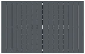 Bővíthető kertasztal 2 db Anthracite 210x90x73 cm Acél, Bővíthető kertasztal Anthracite (140-210)x90x73 cm Acél