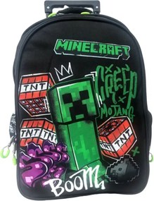 Minecraft Metro Art Boom gurulós iskolatáska, táska 46 cm