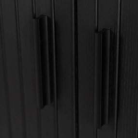 Magaskomód Fekete Színben TRISH 100 cm.