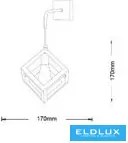 UNIVERSO Fali lámpa 1xE27 max.60w 170x170mm IP20 Fehér 5év