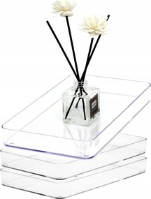 3 db-os műanyag fürdőszobai tálcák, tálca Youngever fürdőszobapulthoz