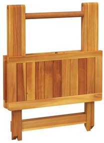 tömör akácfa összecsukható kerti asztal 50 x 50 x 50 cm