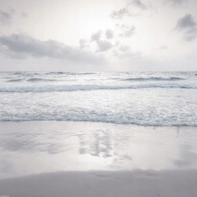 Poszter 40x40cm Csendes tengerpart felhőkkel, Assaf Frank