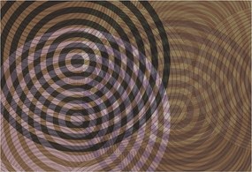 Fotótapéta Falra az előszoba konyhájába Hipnotizáló körök 152x104 Ragasztó