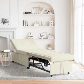 Kanapéágy Krém 67 x 194 x 38 cm Bársony