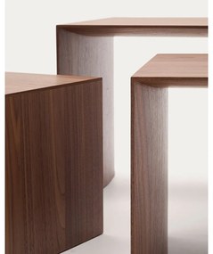 Tárolóasztal szett diófa dekorral 3 db-os 40x60 cm Litto – Kave Home