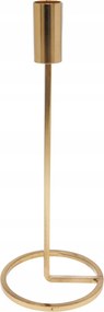 Alumínium Gyertyatartó Arany Minimalista Elegáns 10,5X25,5 cm