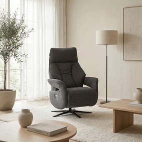 Elektromos relax fotel szürke szövet TV-B3973 GREY2