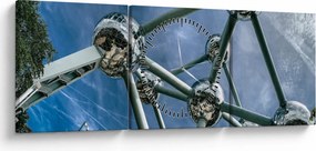 Kép - atomium Brüsszelben (órával) (90x30 cm)