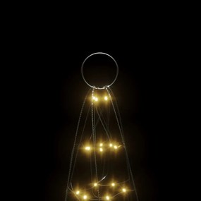 meleg fehér LED karácsonyfa zászlórúdra 200 LED 180 cm