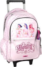 K-pop Démonvadászok Pink gurulós iskolatáska, táska 46 cm