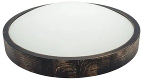 Brilagi - LED mennyezeti lámpatest CARVALHO SLIM SMOKEY LED/36W/230V tölgy, átmérő 37,5 cm