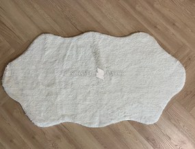 Vajpuha ovális shaggy sebano Fehér (white) 80x150