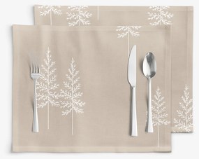 Goldea reggeliző alátét - extra erős 100% pamut - északi fenyők - 2db 30 x 40 cm