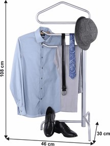 Fogas, néma szolga, fém, szürke, OTMAR