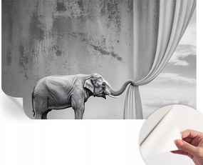 Dekoratív öntapadós tapéta Divatos minták Szürreális elefánt 416x254