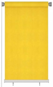 Sárga kültéri hdpe roló 80 x 140 cm