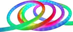 Rgb fénytömlő digitális fonott kerek Led Flex Neon 5m