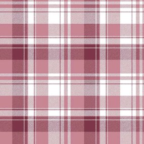 Parato Cristiana Masi Blooming Garden 11 Tartan mályva-rózsaszín kockás vlies tapéta – 8389