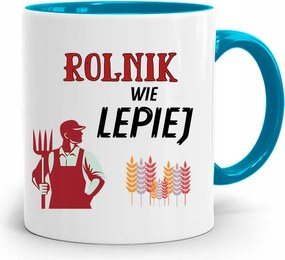 Gazdálkodóknak Bögre Kék Gazdálkodó Jobban Tudja, fényképes nyomtatással